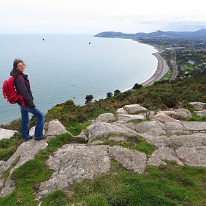 Iveta Válová on the summit of Killiney Hill (10.10.2015)