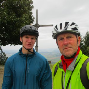 Michal Kříž on the summit of Ahornriegel (7.10.2023 14:25)