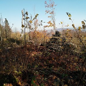 Anna na vrcholu Měděný vrch (28.10.2020)