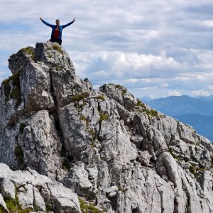 Jiří Králík on the summit of Multereck Felsen (30.8.2026 13:41)