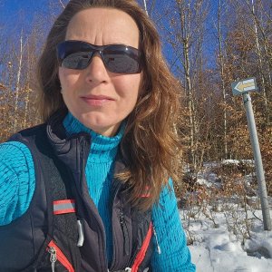 Marcela Kubíčková na vrcholu Stráň (18.1.2026 10:22)