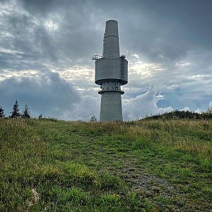 Martin Matějka on the summit of Schneeberg (27.8.2022 18:12)