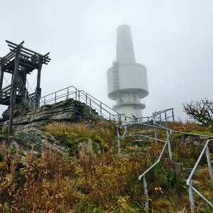 Jiří Králík on the summit of Schneeberg (11.10.2025 16:46)