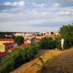 Jirka Hruška on the summit of Kaštel (8.7.2021 19:40)