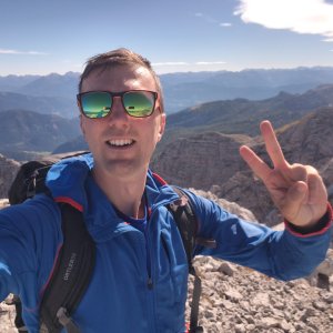 Jiří Králík on the summit of Klein Kayrhugel (26.9.2026 13:49)