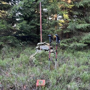 Radka D on the summit of Mečová (16.2.2024 12:02)