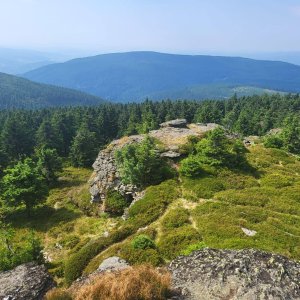 Majinka Badmood on the summit of Vozka (16.8.2025 10:00)