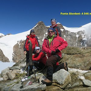 Jirka Zajko na vrcholu Punta Giordani / Giordanispétz (26.7.2018 11:32)