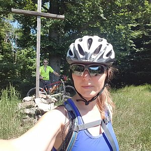 Marcela Kubíčková na vrcholu Ondřejovsko (12.6.2022 11:40)