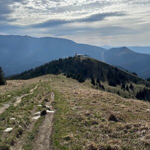 Alexandr Starý on the summit of Nová hoľa (13.4.2024 9:15)