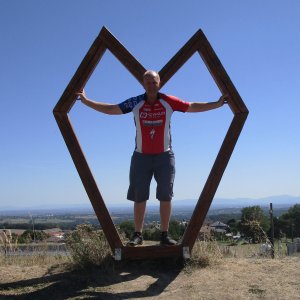 Michal Kříž on the summit of Úhorky (15.8.2026 12:29)