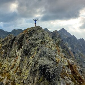 Jiří Králík on the summit of Mała Buczynowa Turnia (7.9.2024 17:38)