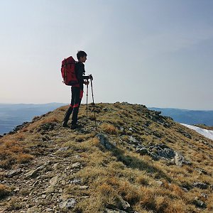 Martin Horáček on the summit of Štrbavý (28.5.2023 9:25)