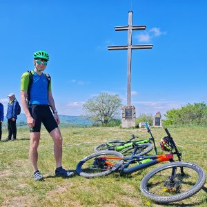 Martin Horáček on the summit of Machnáč (9.5.2026 12:04)