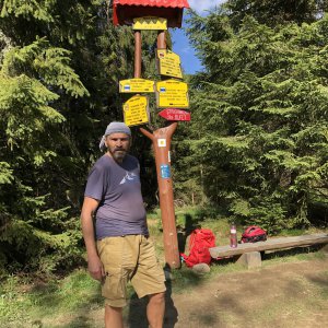 Jaroslav Flidr na vrcholu Magurka (29.9.2023)