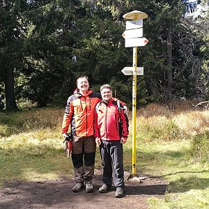 Miroslav Příhonský na vrcholu Poľana (29.9.2018 11:33)