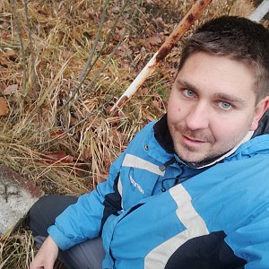 Jaromír Mach on the summit of Dědek (28.11.2020 15:14)