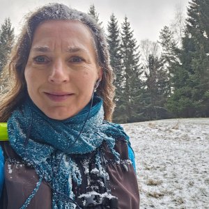 Marcela Kubíčková on the summit of Kání (11.1.2025 11:43)