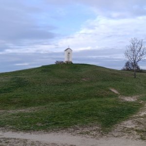 Jirka Zajko on the summit of Podmolí (4.4.2026 8:01)