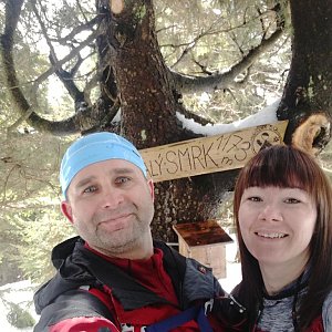 Brůča&Bubu na vrcholu Malý Smrk (30.3.2018 13:00)