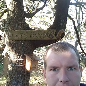Michal Krčmář na vrcholu Malý Smrk (13.10.2019 11:01)