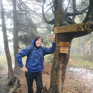 Michal Dimun na vrcholu Malý Smrk (3.5.2020 12:51)