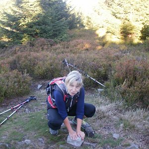 Hanka na vrcholu Malý Smrk (27.9.2018 17:12)