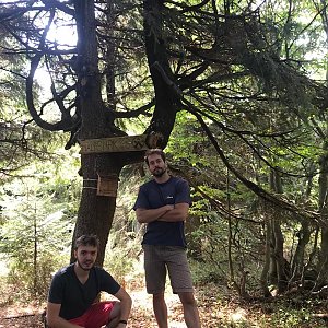 Vojtěch Horák na vrcholu Malý Smrk (6.9.2018 13:27)