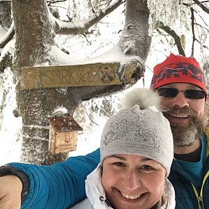 Moty na vrcholu Malý Smrk (2.1.2021 12:44)