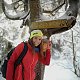 Petra Š. na vrcholu Malý Smrk (3.1.2021 12:40)