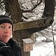 Honza Rotrekl na vrcholu Malý Smrk