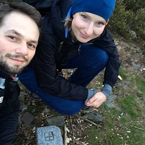Kateřina Spáčilová na vrcholu Malý Smrk (20.5.2021 19:00)