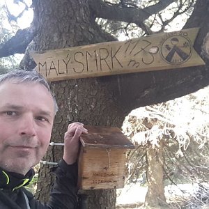Laďa na vrcholu Malý Smrk (22.4.2019 10:17)