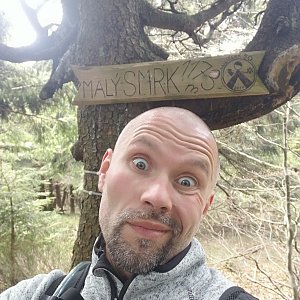 Pavel Krömer na vrcholu Malý Smrk (2.5.2019 13:11)