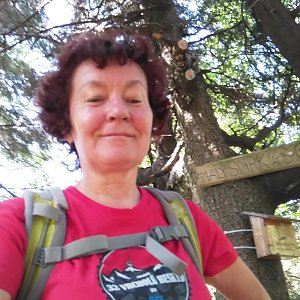Anna na vrcholu Malý Smrk (30.6.2019 10:48)