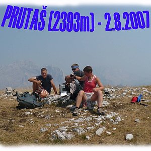 Martin on the summit of Prutaš (2.8.2007 11:08)