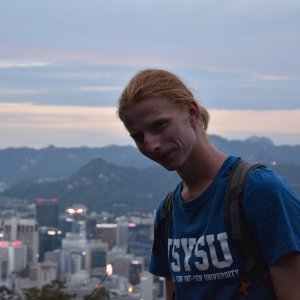 Adam Faldus on the summit of Namsan (29.9.2023 18:18)