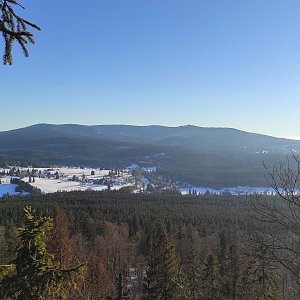 Monika Knapová na vrcholu Stožecká skála (15.1.2022 15:10)
