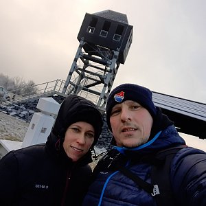 daniel ševčík na vrcholu Veselský kopec (1.1.2021 14:54)