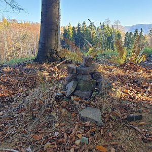 Petr Pepe Peloušek na vrcholu Kožná (31.10.2021 14:33)