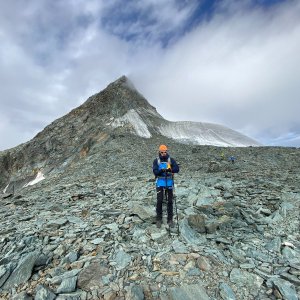 Martin Matějka on the summit of Kleinglockner (18.9.2023 9:39)