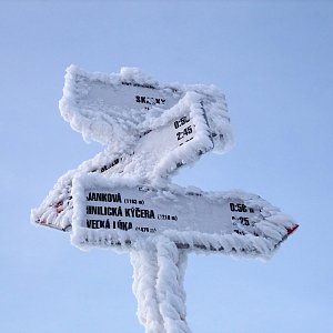 Martin Horáček na vrcholu Skalky (8.12.2012 15:47)