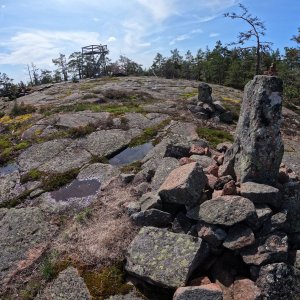 Jan Matiášek on the summit of Orrdalsklint (26.7.2023 11:01)