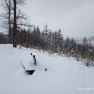 Juditka na vrcholu Na Stašku S (15.4.2021 0:00)