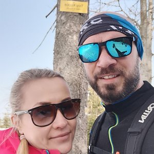 Tomík na vrcholu Trzy kopce (25.2.2021 12:18)
