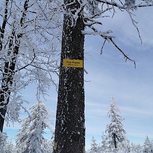 Marťajs42 na vrcholu Trzy kopce (31.1.2021 3:27)