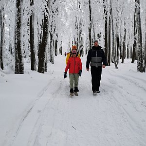 David Chlebek na vrcholu Trzy kopce (31.1.2021 15:35)