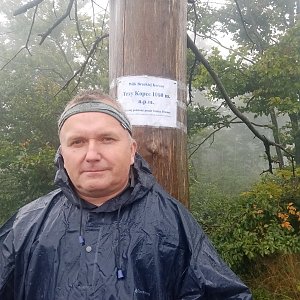 Michael na vrcholu Trzy kopce (24.8.2021 14:56)