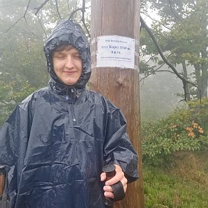 Arnošt na vrcholu Trzy kopce (24.8.2021 14:55)