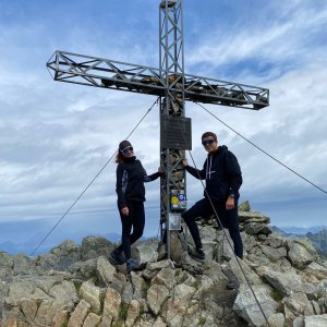 Simi Rolandová on the summit of Greifenberg (21.7.2023 12:00)
